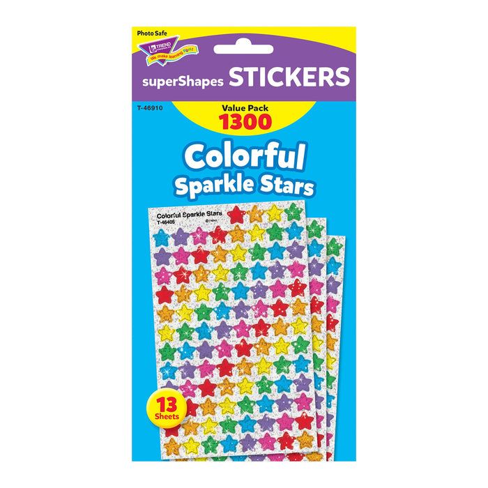 T46910 Sticker Value Pack Color Sparkle Star Package