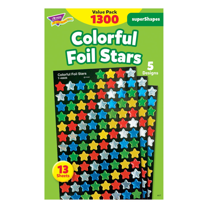 T46912 Sticker Value Pack Colorful Foil Stars