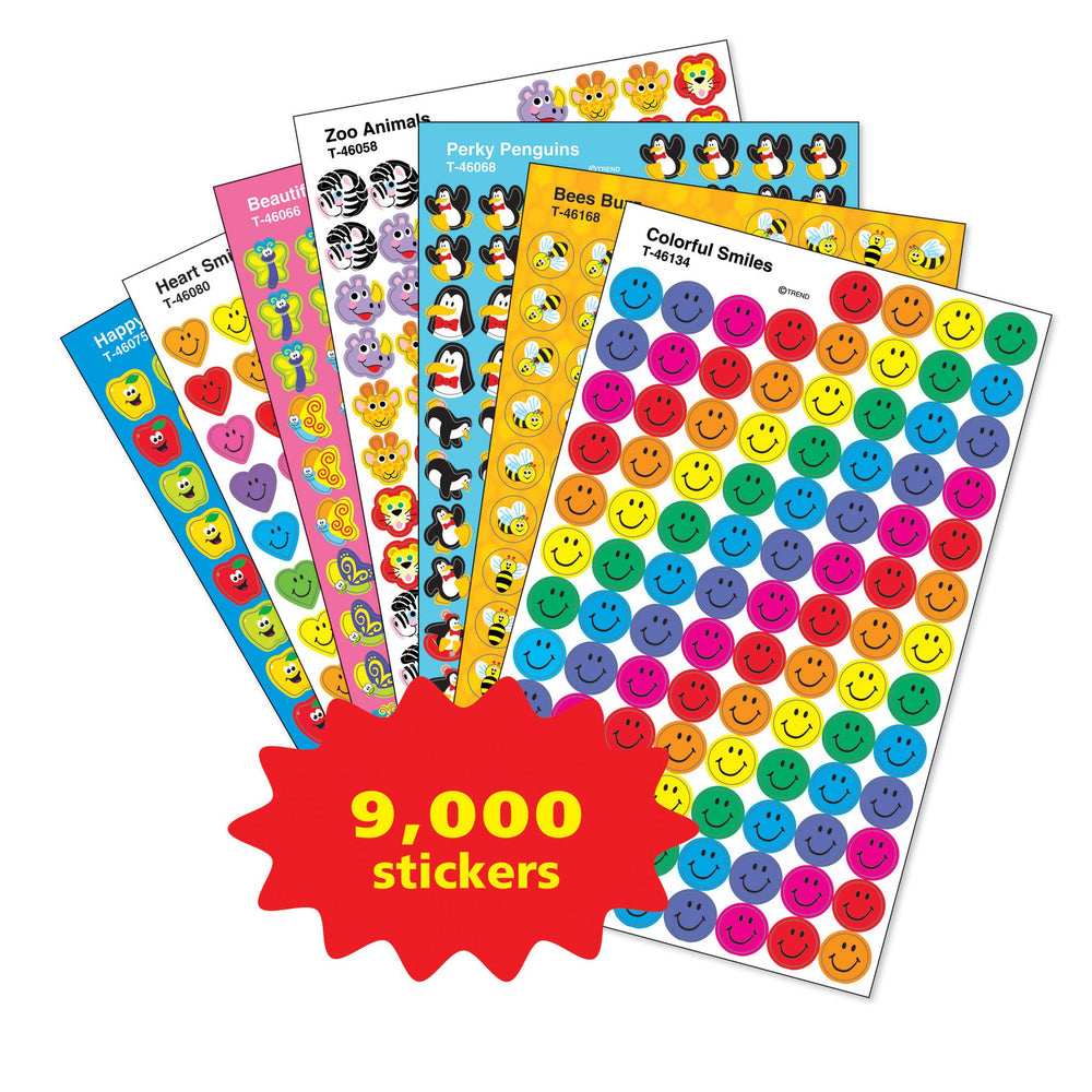 T46913 Sticker Variety Pack Chart Spots Shapes