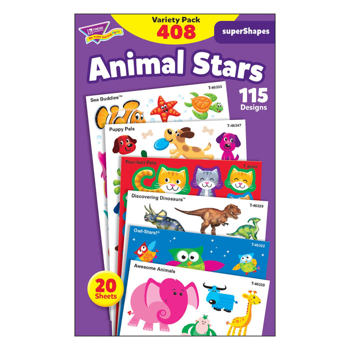 T46928 Sticker Variety Pack Animal Stars