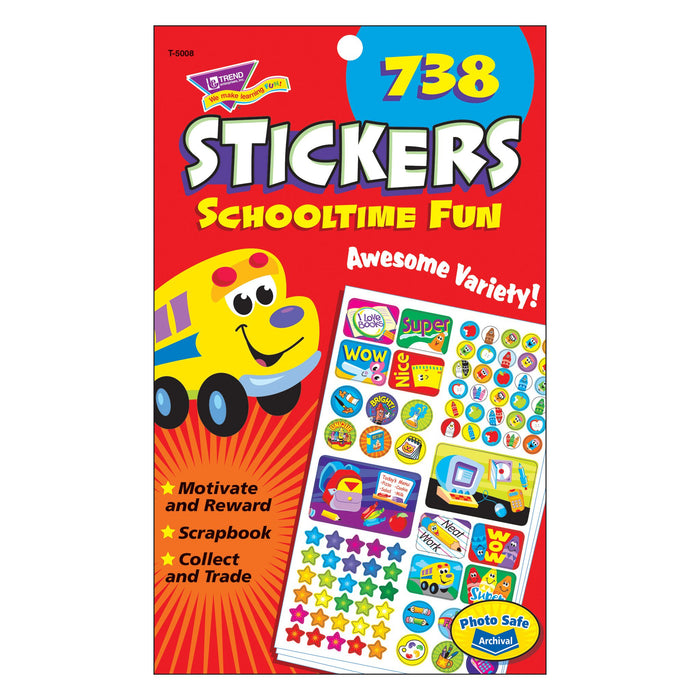 T5008 Sticker Pad Schooltime Fun 