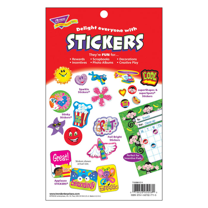 T5008 Sticker Pad Schooltime Fun Package Back