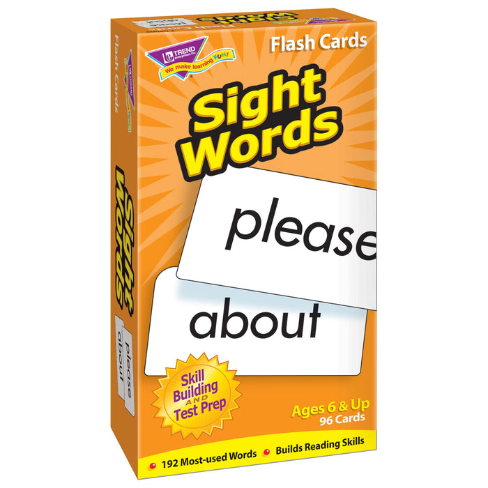 T53003 Flash Cards Sight Words Box Left