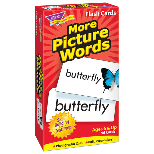 T53005 Flash Cards More Picture Words Box Left