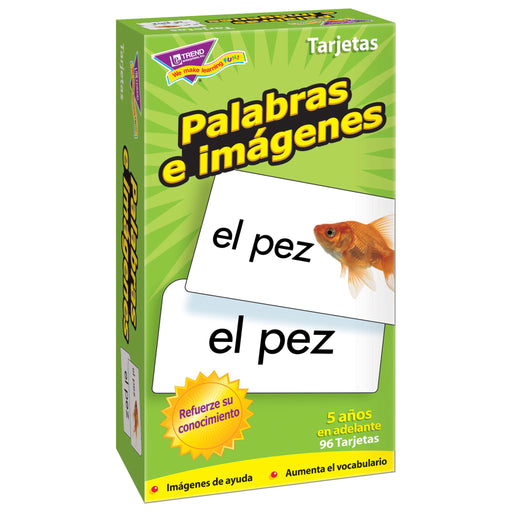 T53006 Flash Cards Picture Words Spanish Box Left