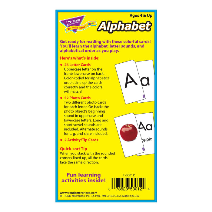 T53012 Flash Cards Alphabet Box Back