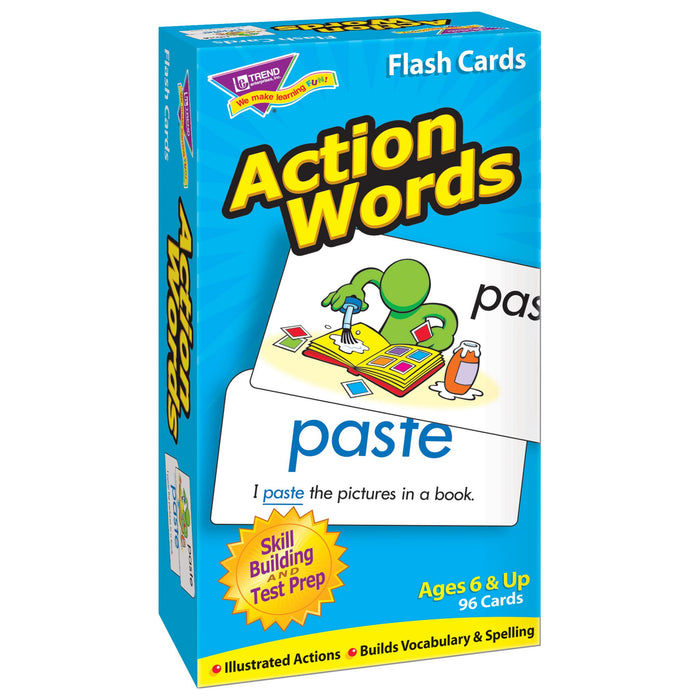 T53013 Flash Cards Action Words Box Left