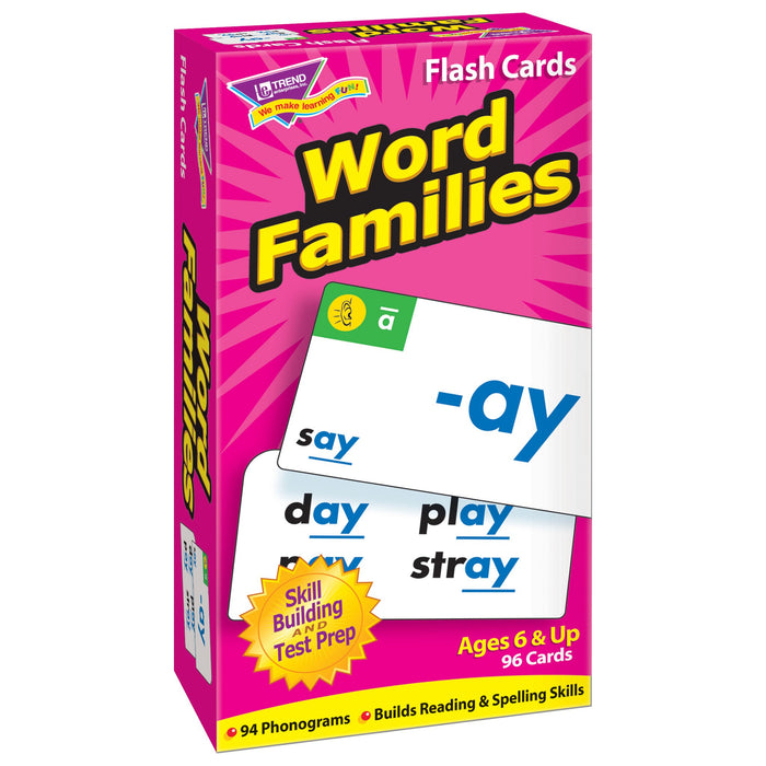 T53014 Flash Cards Word Families Box Left