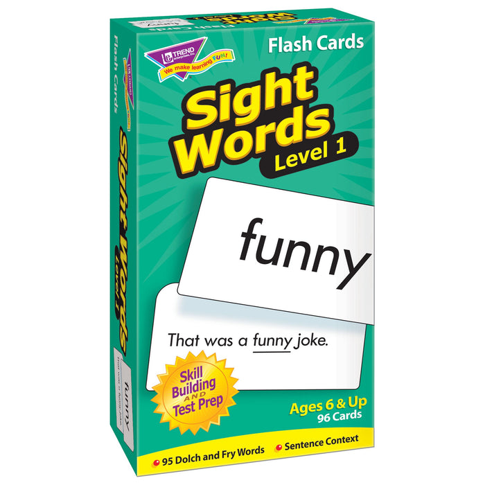 T53017 Flash Cards Sight Words Box Left