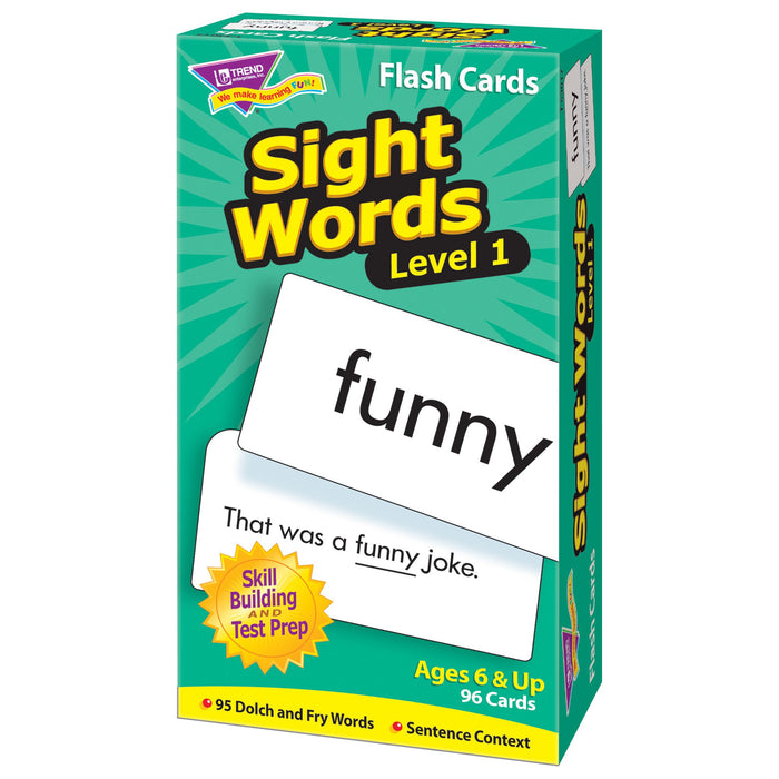 T53017 Flash Cards Sight Words Box Right