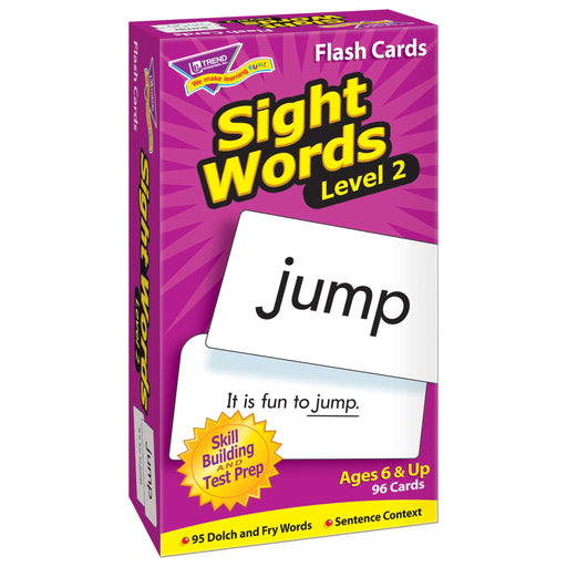 T53018 Flash Cards Sight Words Box Left