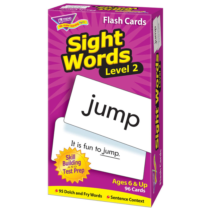 T53018 Flash Cards Sight Words Box Right