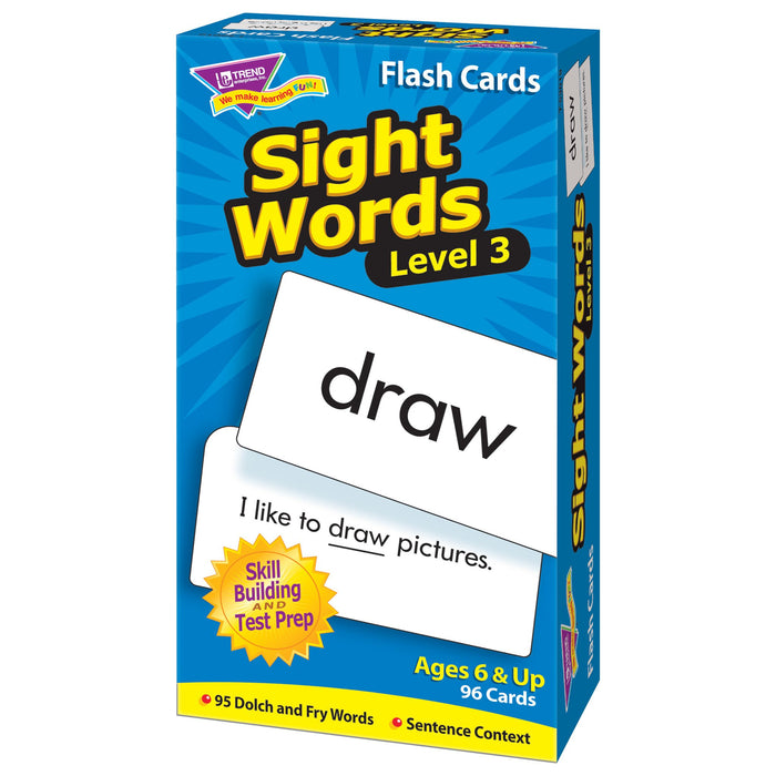 T53019 Flash Cards Sight Words Box Right