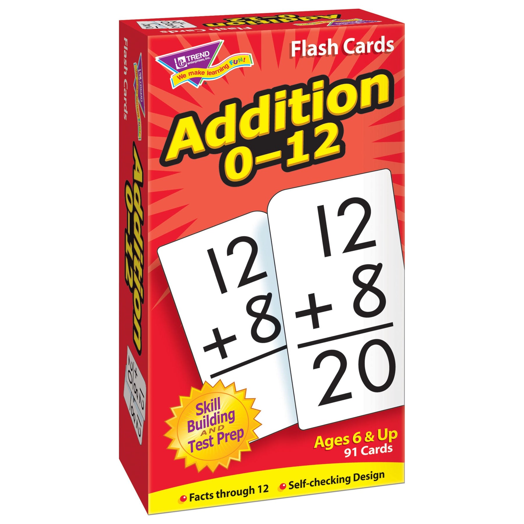 Skill Drill Flash Cards Addition 0-12 T53101 — TREND enterprises, Inc. skill-drill-flash-cards-addition-0-12-t53101-trend-enterprises-inc