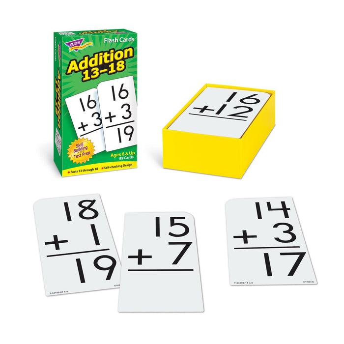 T53102 Flash Cards Addition 13-18