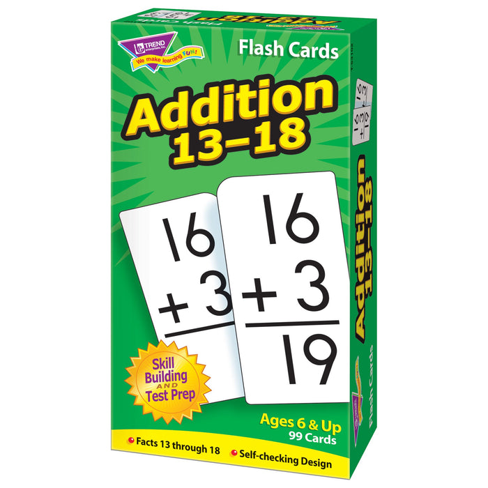 T53102 Flash Cards Addition 13-18 Box Right