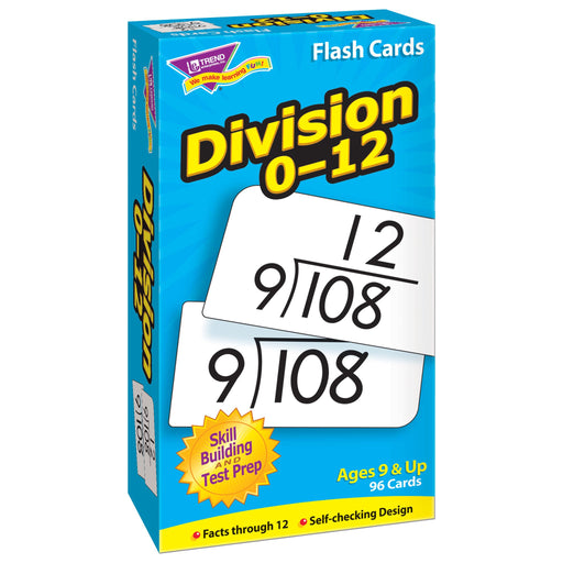 T53106 Flash Cards Division 0-12 Box Left