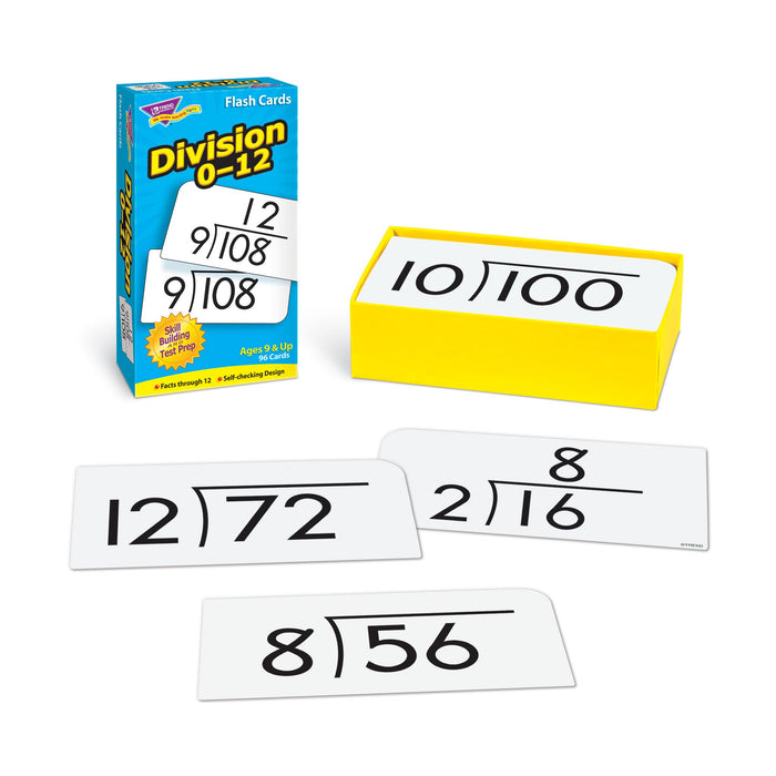 T53106 Flash Cards Division 0-12
