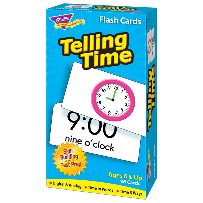 T53108 Flash Cards Telling Time Box Right