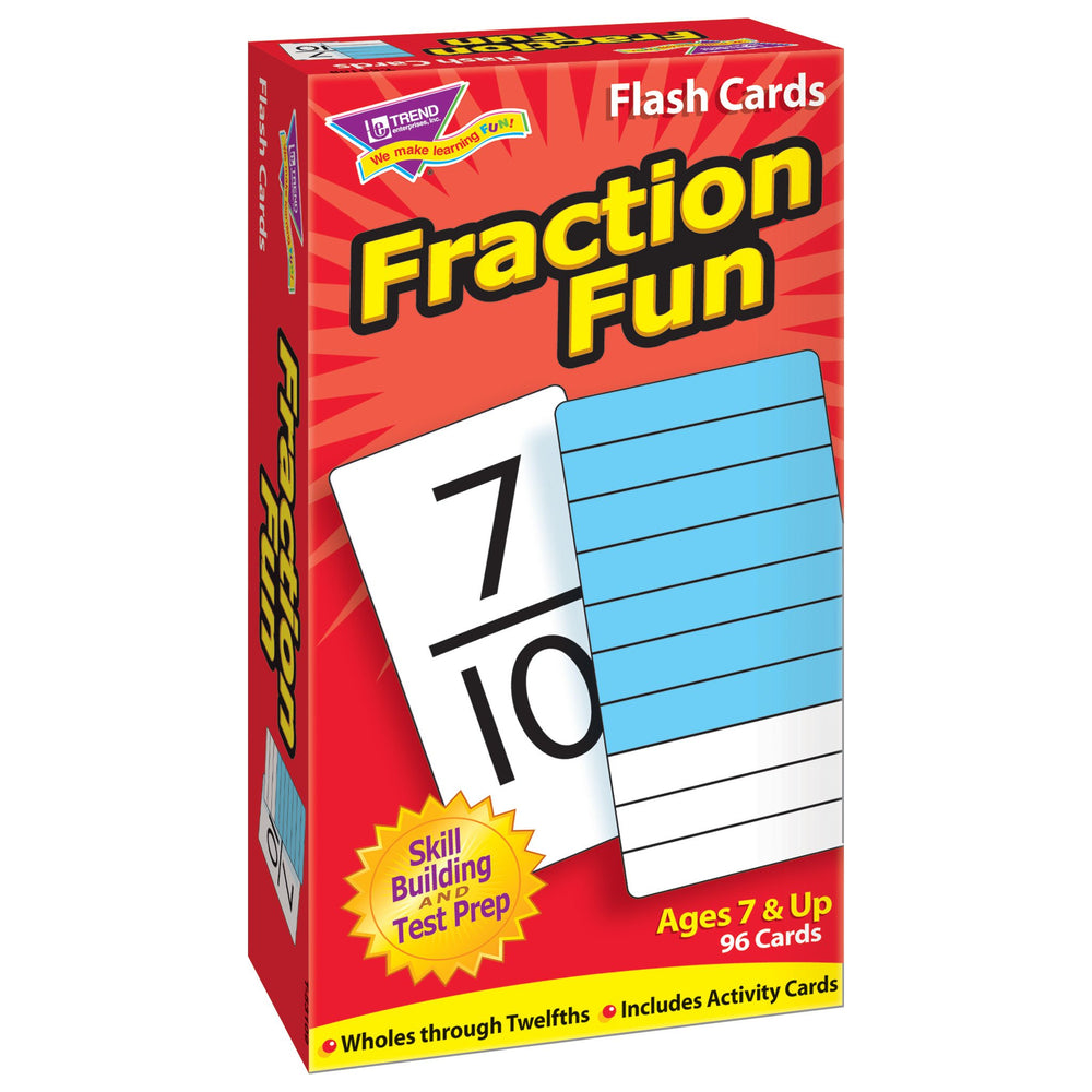 T53109 Flash Cards Fraction Fun Box Left