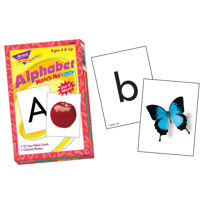 T58001 Matching Flash Cards Alphabet