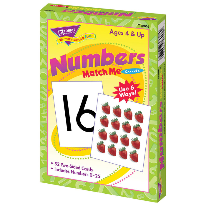 T58002 Matching Flash Cards Numbers 0-25 Box Right