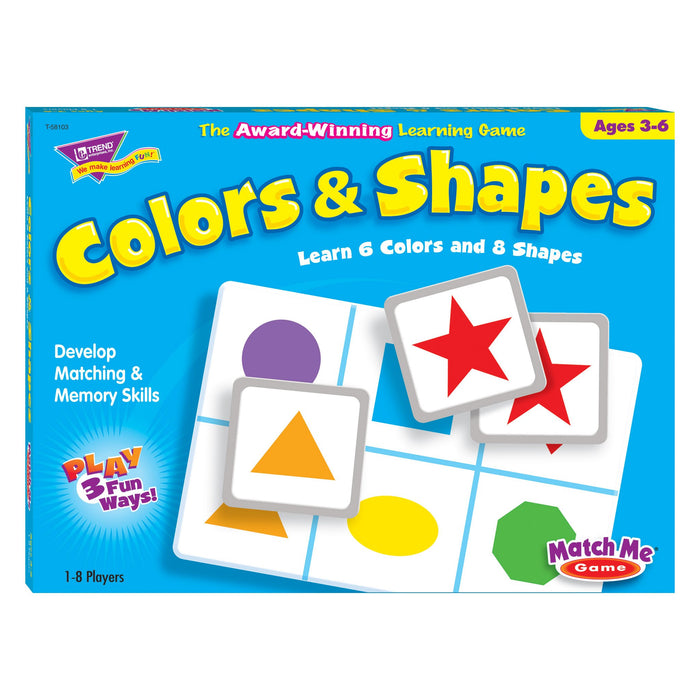 T58103 Matching Game Color Shapes Box Front