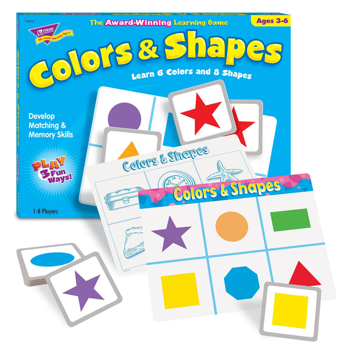 T58103 Matching Game Color Shapes