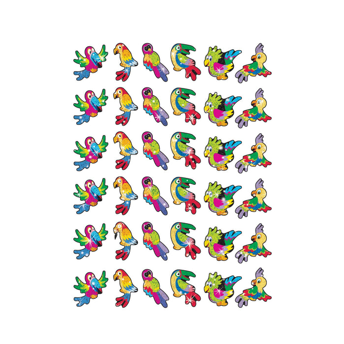 T63050 Stickers Sparkle Tropical Birds