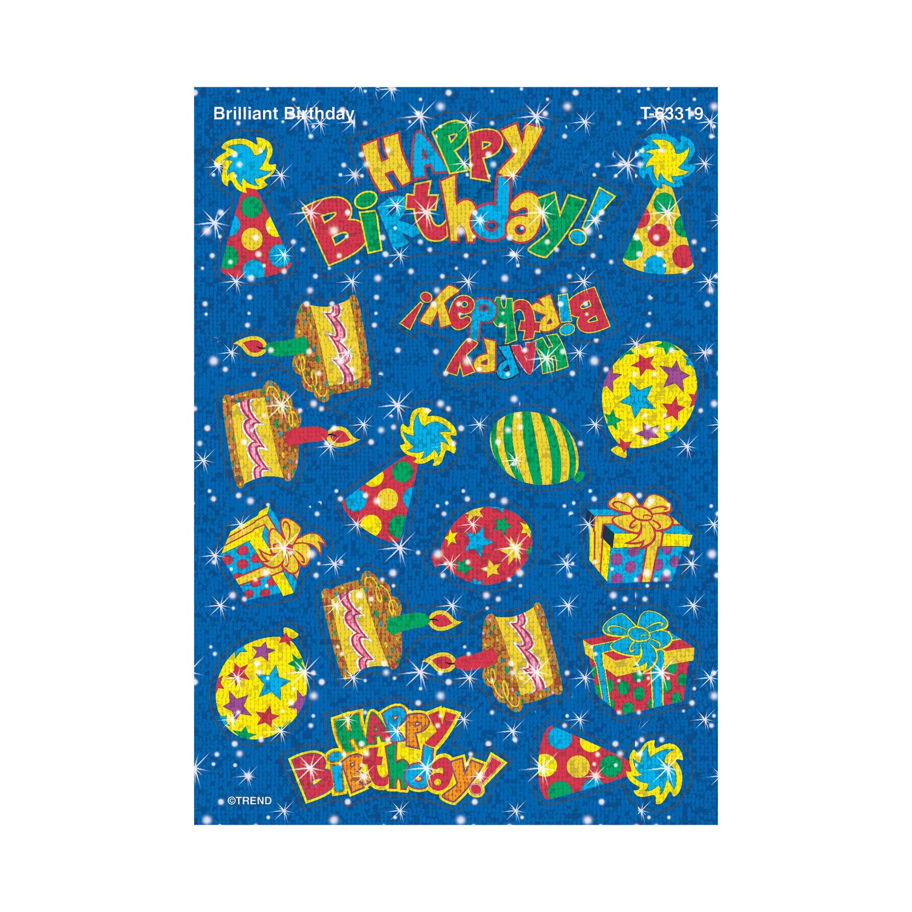 Brilliant Birthday Sparkle Stickers® – Large