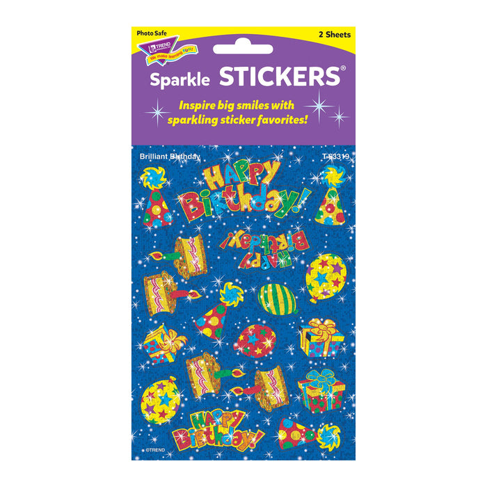 T63319 Stickers Sparkle Happy Birthday Package
