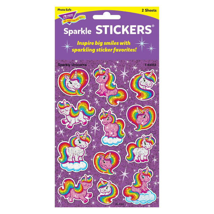 T63353 Stickers Sparkle Unicorns Package