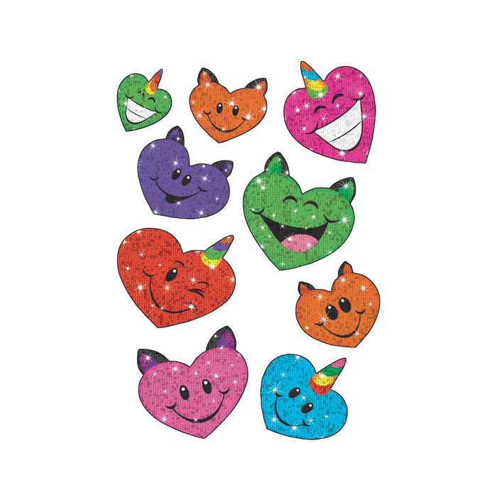T63355 Stickers Sparkle Unicorn cats Hearts