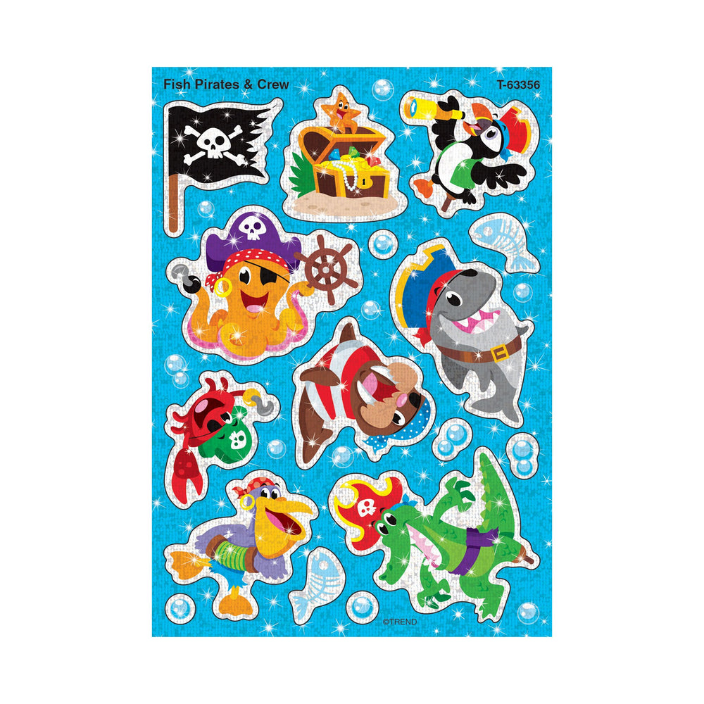 T63356 Stickers Sparkle Fish Pirates Crew