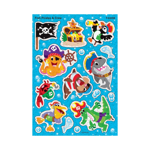T63356 Stickers Sparkle Fish Pirates Crew