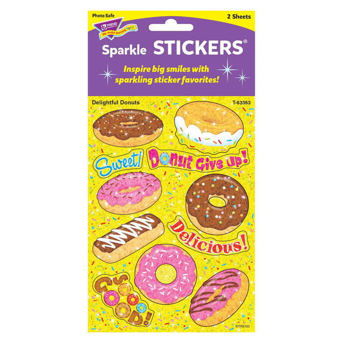T63363 Stickers Sparkle Delightful Donuts Package