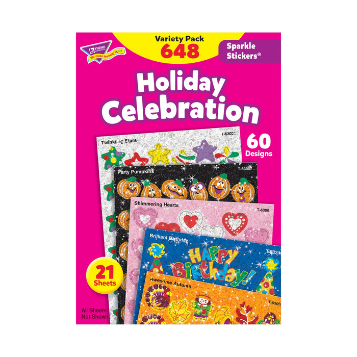 T63903 Sticker Variety Pack Holidays