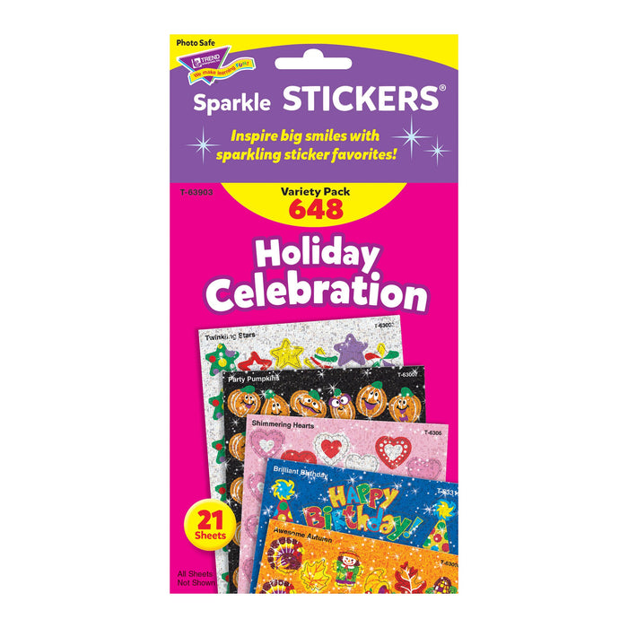 T63903 Sticker Variety Pack Holidays Package