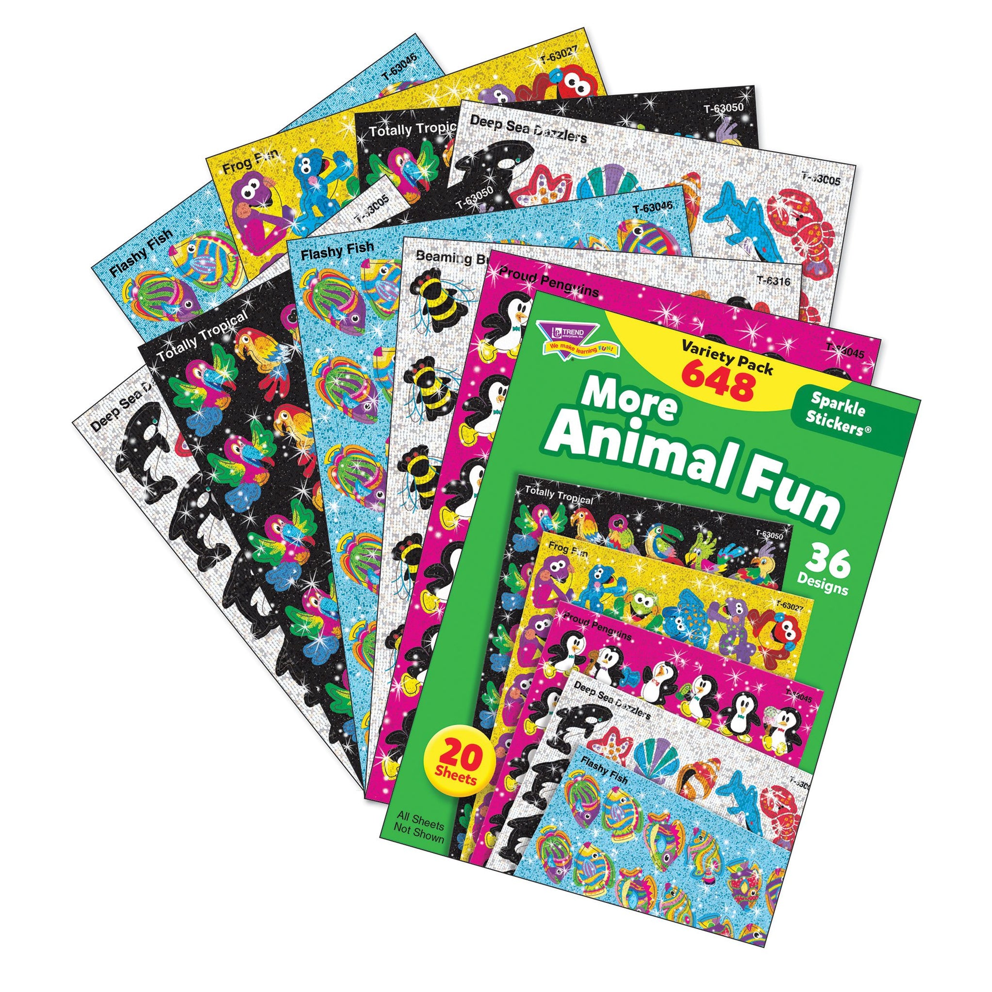 Sparkle Stickers® Variety Pack Animal Fun T63910 — TREND enterprises, Inc.