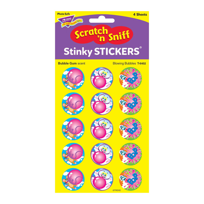 T6402 Stickers Scratch n Sniff Bubble Gum Package