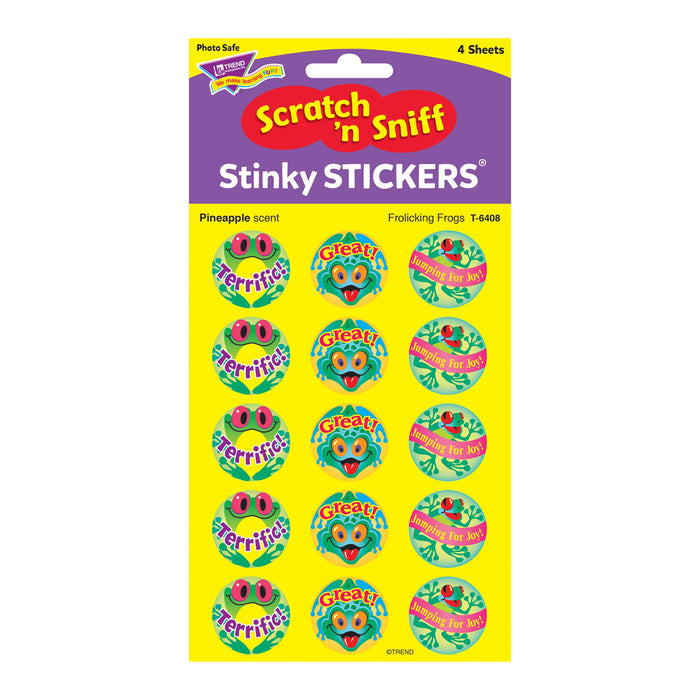 T6408 Stickers Scratch n Sniff Pineapple Frogs Package