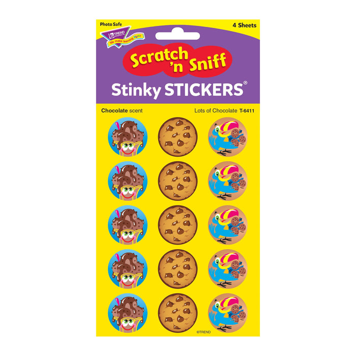 T6411 Stickers Scratch n Sniff Chocolate Package