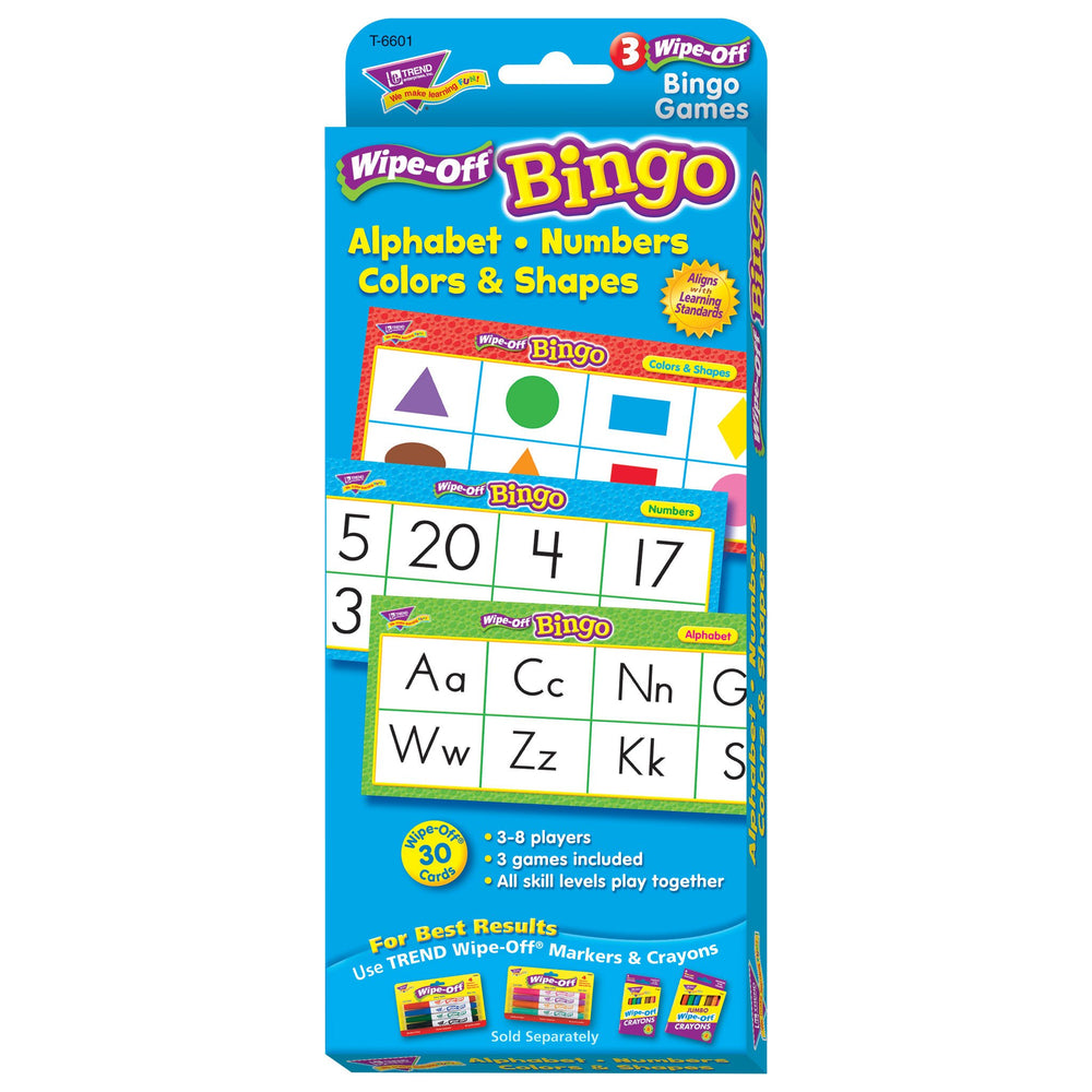 T6601 Wipe Off Bingo Game Alphabet Box Front