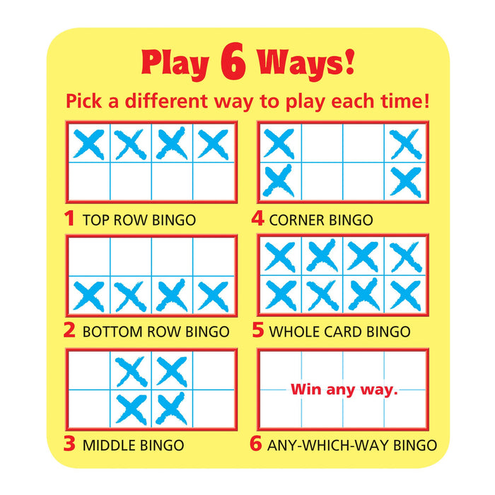T6601 Wipe Off Bingo Game Alphabet