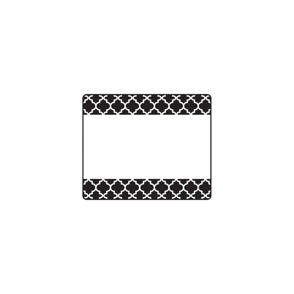 T68042 Name Tags Moroccan Black