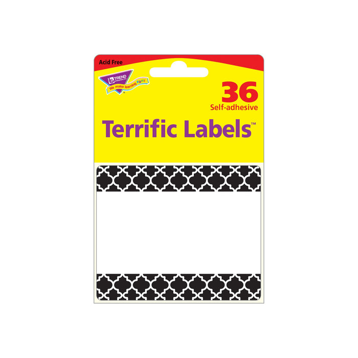 T68042 Name Tags Moroccan Black Package