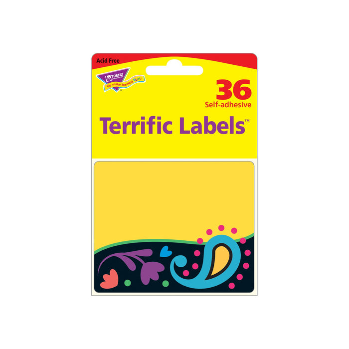 T68091 Name Tags Perfectly Paisley Package