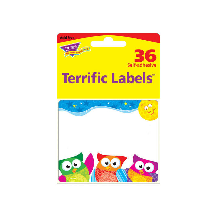 T68117 Name Tags Owl Stars Package