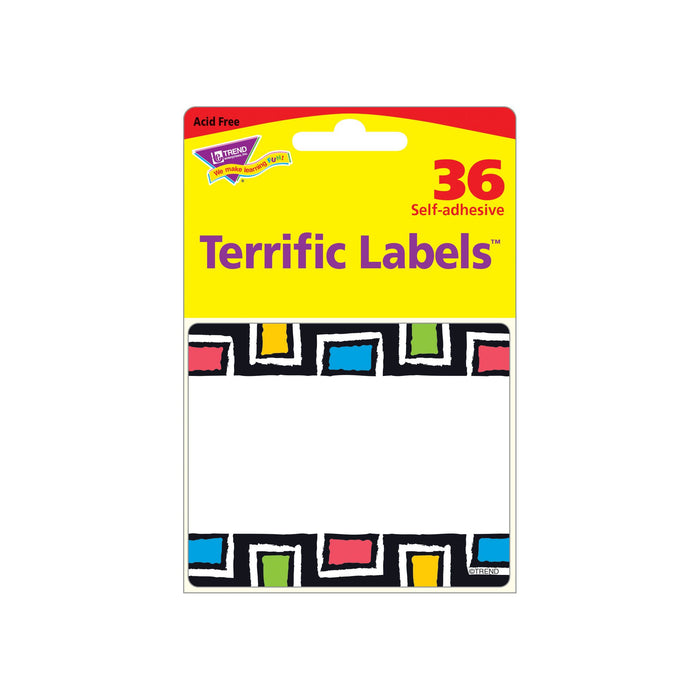 T68120 Name Tags Bold Rectangles Package