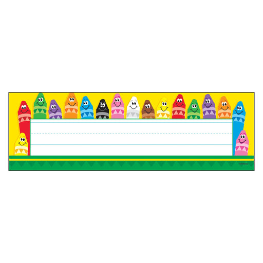 T69013 Name Plate Color Crayons
